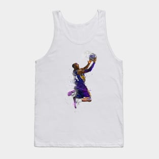 NBA Basketball Painting Canvas print, Drawing Basketball Players Tank Top